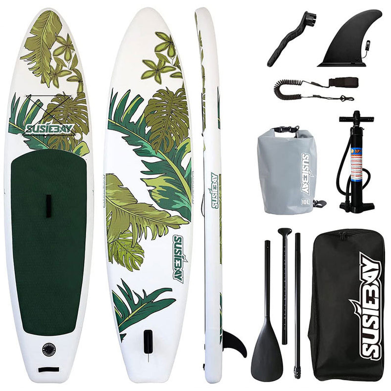 Susiebay Leaf sup board, white inflatable paddle board
