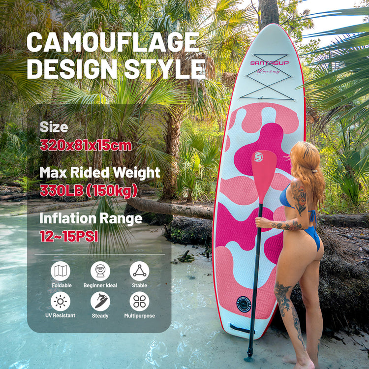 Santasup CORAL PINK inflatable paddle board