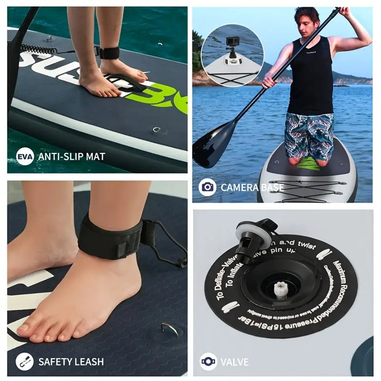 2025 Hurricane-Ready SUP Board|10ft Inflatable Surf/Yoga Hybrid|Free 8-Premium Kit|Military-Grade Deck|300lbs Capacity|Labor Day Sale $80 OFF