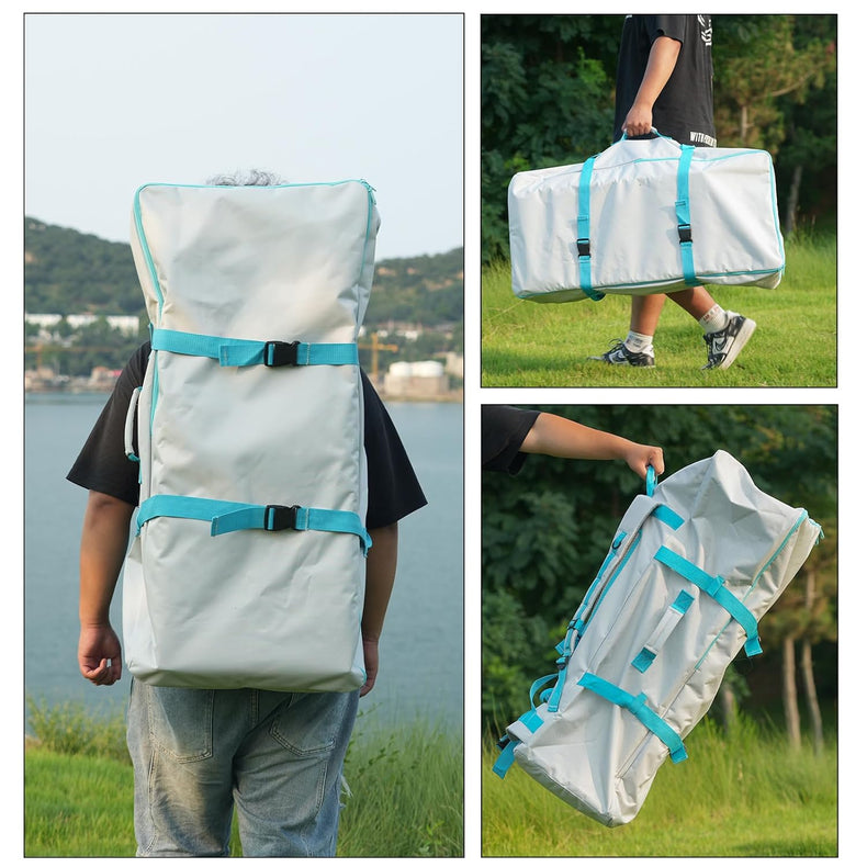 Paddle Board Backpack - 110L Large Capacity SUP Travel Bag with Padded Shoulder Straps, Waterproof Storage Backpack for Inflatable Stand Up Paddle Board, Pump & Accessories