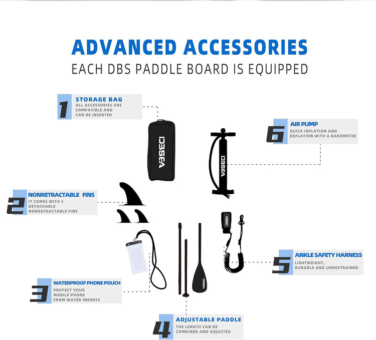11' Yoga SUP Board, Fishing SUP Board Inflatable Paddle Board, Wide Stable SUP with Adj Paddle,