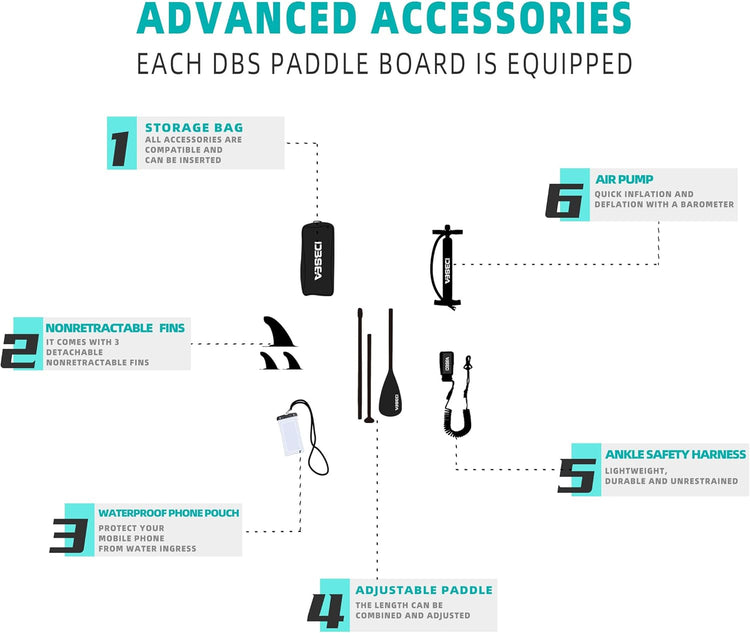 11' Yoga & Fishing Inflatable Paddle Board, Wide Stable SUP with Adj Paddle – Ideal for Beginners,