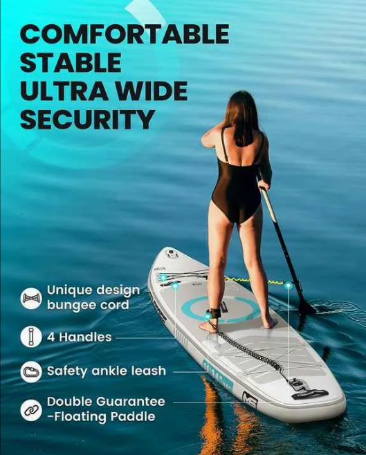 Inflatable Stand Up Paddle Board 11'x34 x6 with Accessories