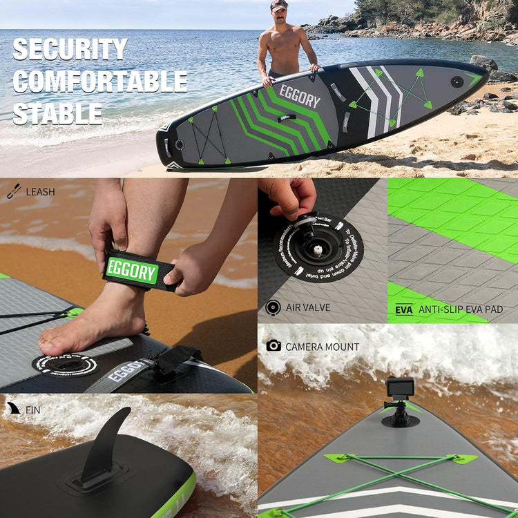 Stand Up Paddling Board Set Inflatable 335 cm 150 kg Foot Lead, Pump, Paddle, Bag & Accessories