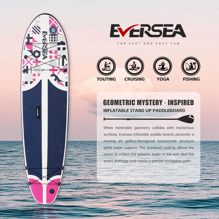 Inflatable Stand-Up Paddle Boards – Available 32"/33"/34" Widths Inflatable Paddle Board with SUP Accessories, Camera Mount, Basic All-Around SUP Board for All Skill Levels, Up to 450lbs