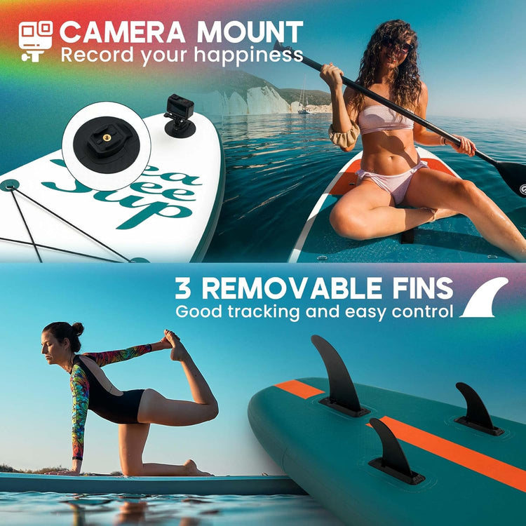 Pro Inflatable Stand Up Paddle Board with Sup Board Accessories, Durable, Lightweight,Wide Stable Design,Wide Non-Slip Deck, Non-Slip Comfort Deck Pink Paddle Board for Women & Girls