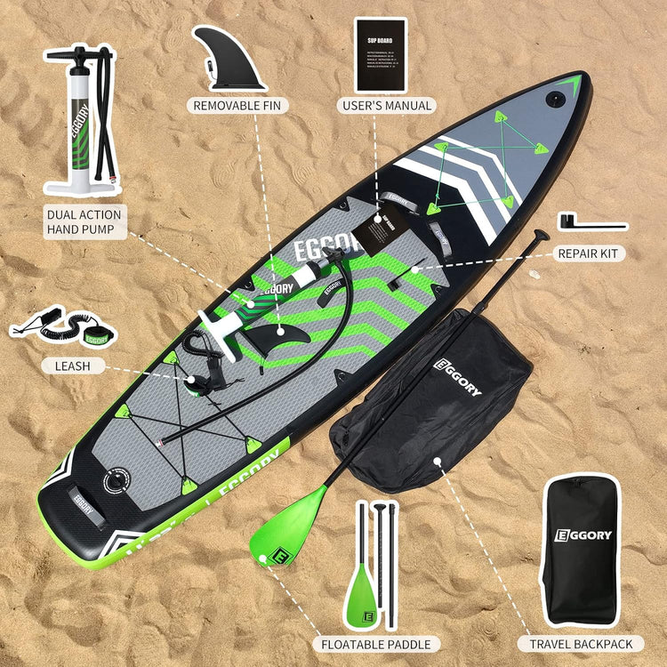 Stand Up Paddling Board Set Inflatable 335 cm 150 kg Foot Lead, Pump, Paddle, Bag & Accessories