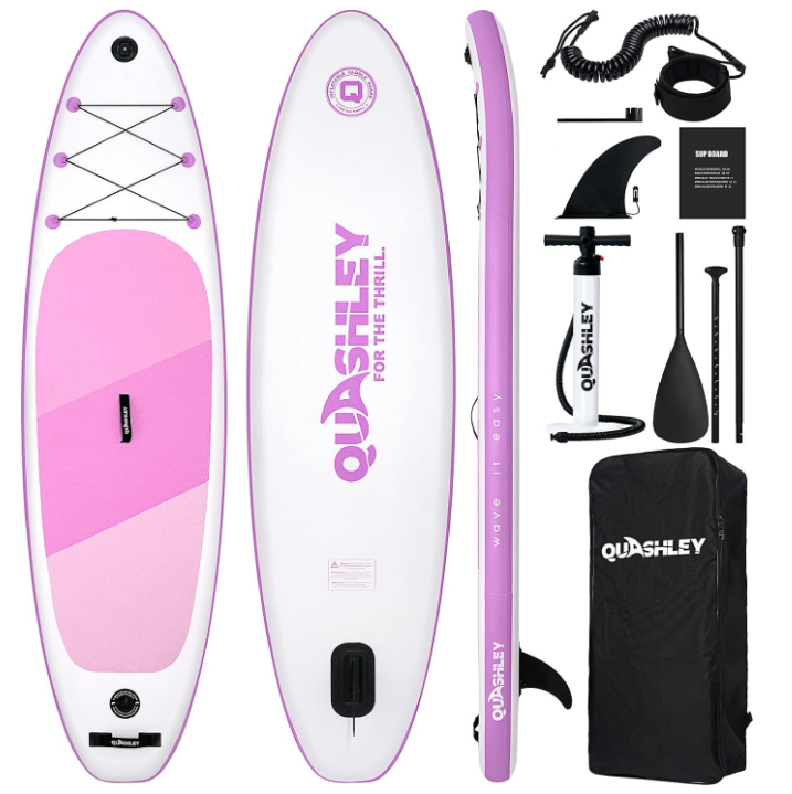 Eco-Friendly Purple SUP Board,stand up paddle board 10.6ft Recyclable inflatable Paddle Board - Zero-Waste Packaging & Ultra-Light Design for Travel & Yoga