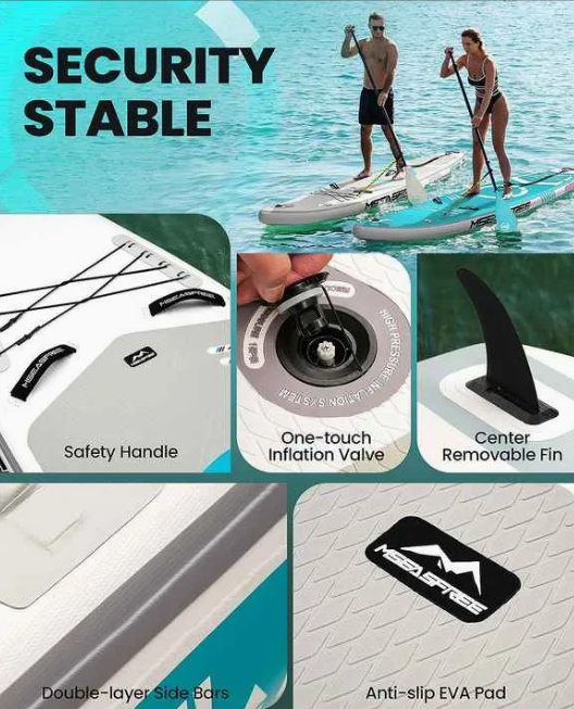 Inflatable Stand Up Paddle Board 11'x34 x6 with Accessories