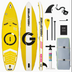 11ft Premium Inflatable Stand Up Paddle Board, yellow Yoga Board with Durable SUP Accessories&Carry Bag Waterproof Bag, Leash | Wide Stance, Surf Control, Non-Slip Deck, Leash, Paddle and Pump for Youth & Adult (Copy)
