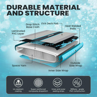 11 ft Inflatable Paddle Board Stand up Paddle Board All-Purpose Fishing Board with Full SUP Accessories