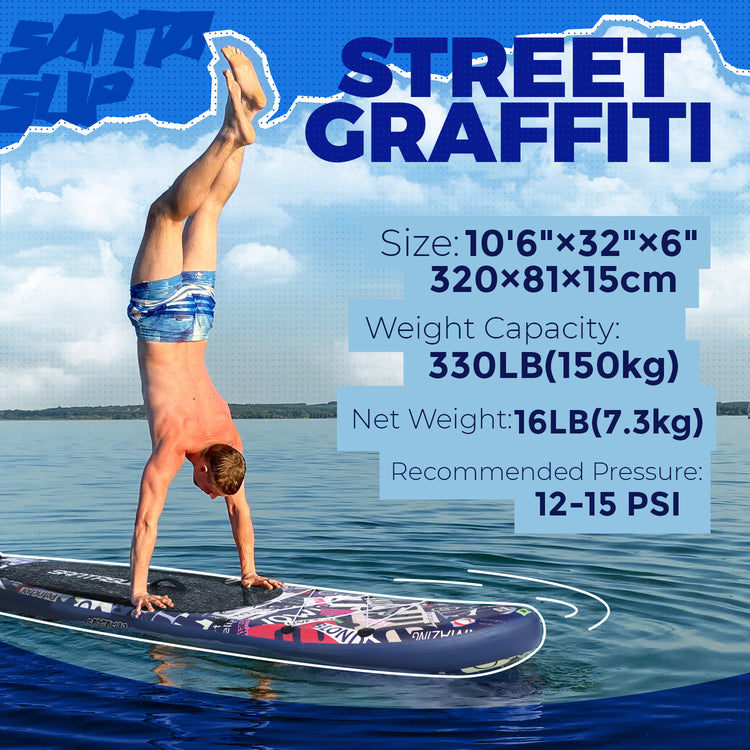 Inflatable Stand Up Paddle Board, Blow Up Paddle Board for Adults, 10ft Wide Stance Board, Sup Board with Sup Accessories, Non-Slip Deck, Adjustable Paddle, Travel Backpack