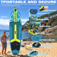 Inflatable Paddle Board 11"  with Full SUP Premium Accessories
