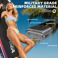 Standing Paddle Board, 10ft Inflatable  SUP Board All-Around Inflatable Paddle Board with SUP Accessories, Non-Slip Comfort EVA Deck, Dual PVC Layer, Color Drifter Stable Wide SUP for Youth & Adults