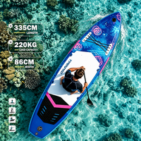 11' SUP Board,All-Around Pro paddle board,blue Giant Wave Paddle board ,standing up paddle board
