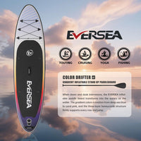 Standing Paddle Board, 10ft Inflatable  SUP Board All-Around Inflatable Paddle Board with SUP Accessories, Non-Slip Comfort EVA Deck, Dual PVC Layer, Color Drifter Stable Wide SUP for Youth & Adults