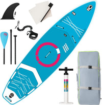 11ft Premium Inflatable Stand Up Paddle Board, yellow Yoga Board with Durable SUP Accessories&Carry Bag Waterproof Bag, Leash | Wide Stance, Surf Control, Non-Slip Deck, Leash, Paddle and Pump for Youth & Adult (Copy)
