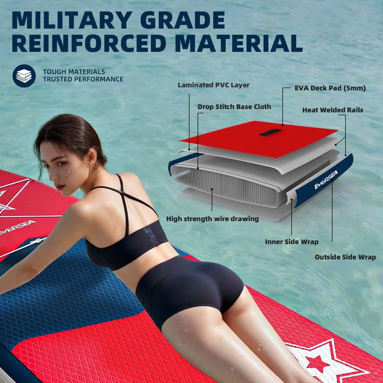 Inflatable Stand Up Paddle Board 11 FT Fishing Paddle board with Full SUP Accessories for All Skill Levels