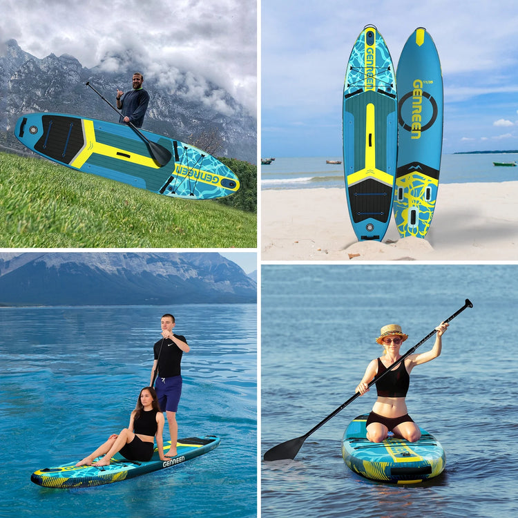 Inflatable Paddle Board 11"  with Full SUP Premium Accessories