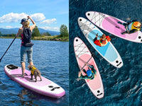 Tabla de SUP ecológica, tabla de paddle surf inflable reciclable de 3,2 m (10,6 pies), embalaje sin residuos y diseño ultraligero para viajes y yoga.