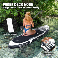 Stand Up Paddle Board Inflatable Paddle Board for Adults, 10ft Yoga Blow Up Paddle Board, Sup Board with Accessories, Non-Slip Deck, Travel Backpack Wide Stance
