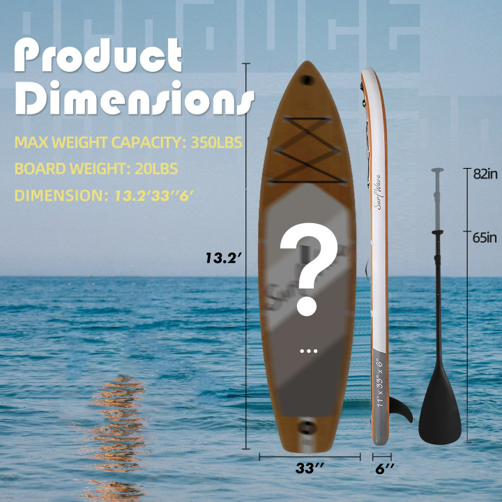 Random color paddle board