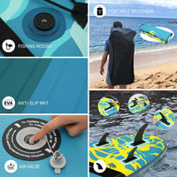 Inflatable Paddle Board 11"  with Full SUP Premium Accessories