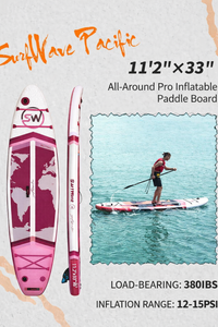 Pro Inflatable SUP Board,stand up paddle board 11ft All-Around inflatable stand up Paddle Board - Military-Grade for Surfing & Expedition, Includes Carbon Paddle & Pro Pump