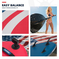 Inflatable Stand Up Paddle Board 11 FT Fishing Paddle board with Full SUP Accessories for All Skill Levels