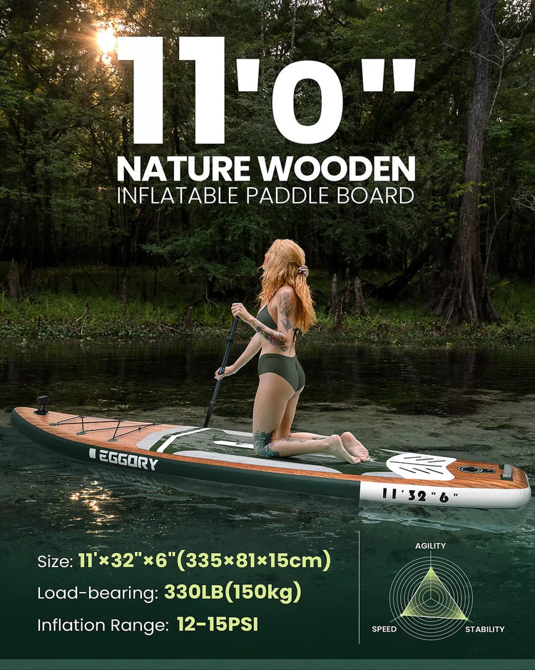 Max 200 kg SUP Board Paddle Board Thick Inflatable Stand Up Paddle SUP Board Set for Sports Rowing Backpack Spool Leash Premium SUP Board Set 335 cm Surfboard SUP Adult Paddle Board