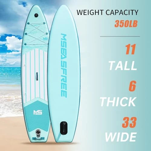 11”33“6 Premium Inflatable Stand Up Paddle Boards with Durable SUP Paddle